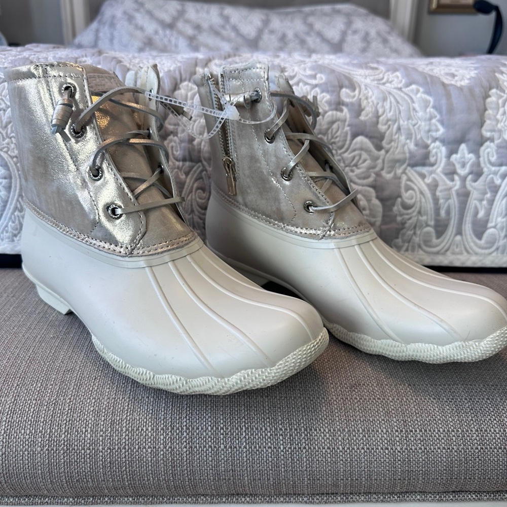 Sperry Saltwater Metallic Leather Duck Boot